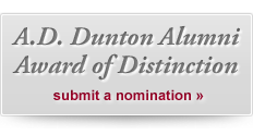 A.D. Dunton Alumni Award of Distinction